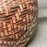 Gargoulette in terracotta and rattan