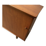 1960’s Mid-Century teak bookcase by Avalon with sliding doors