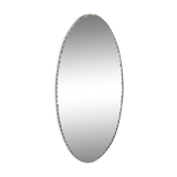 Oval beveled mirror