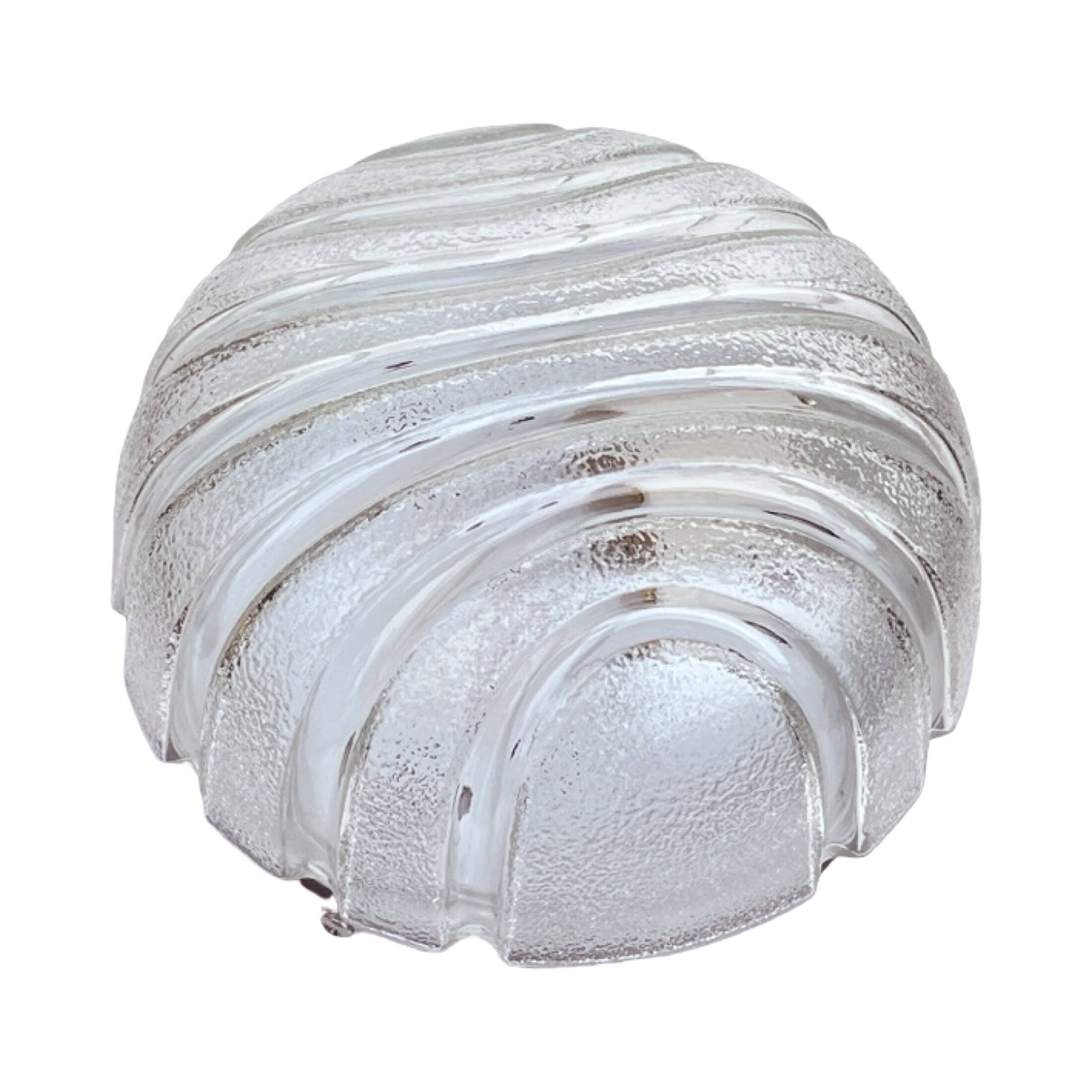 Glass ceiling lamp, Eickmeier Leuchten, Germany, 1970s.