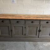 Old workshop furniture patinated