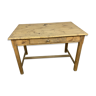 Table de ferme bois brut