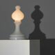 Bishop Glass Table Lamp, Ivan Jakeš, 1970s, Czechoslovakia