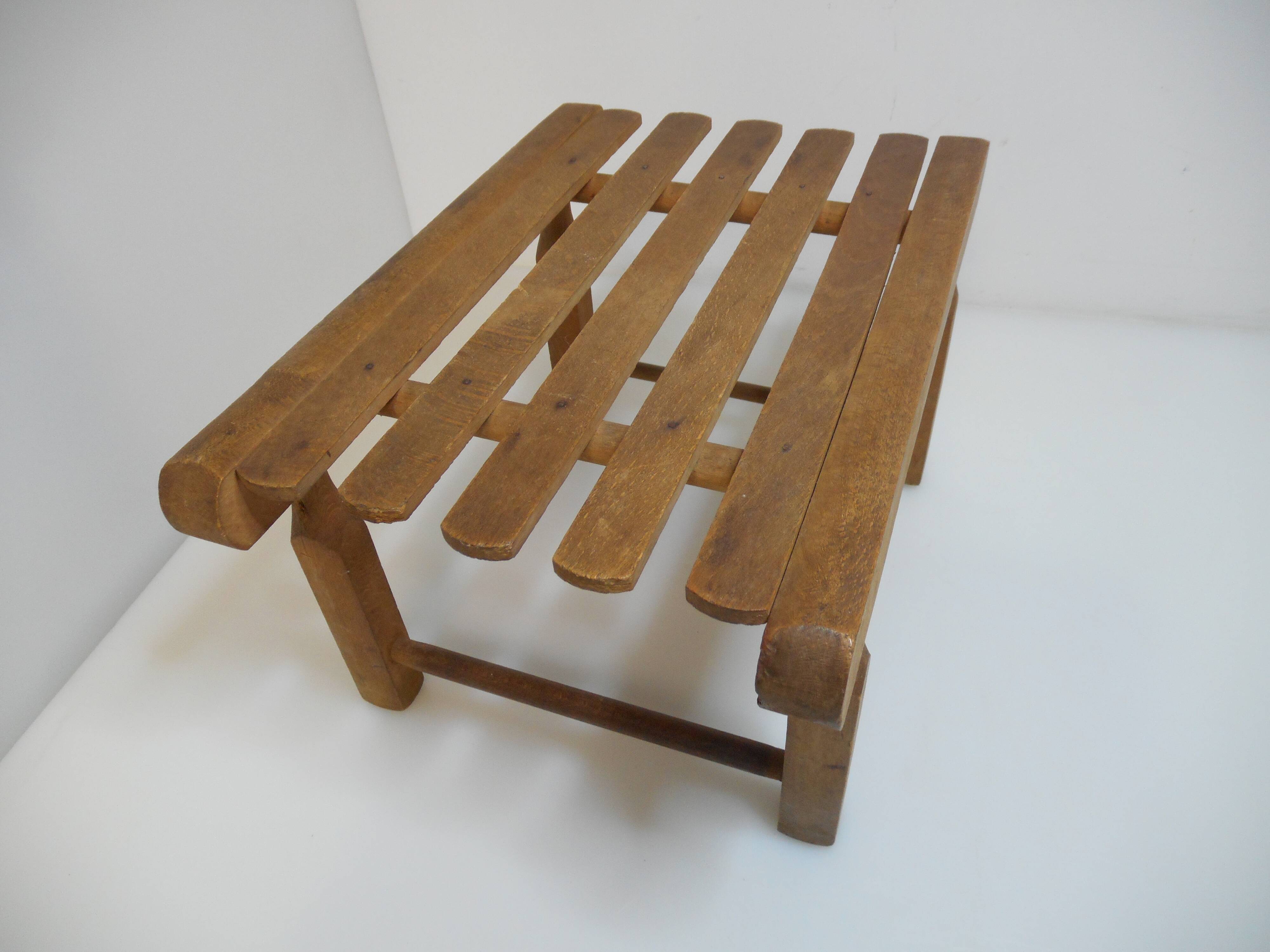 wooden foot rest, 50s