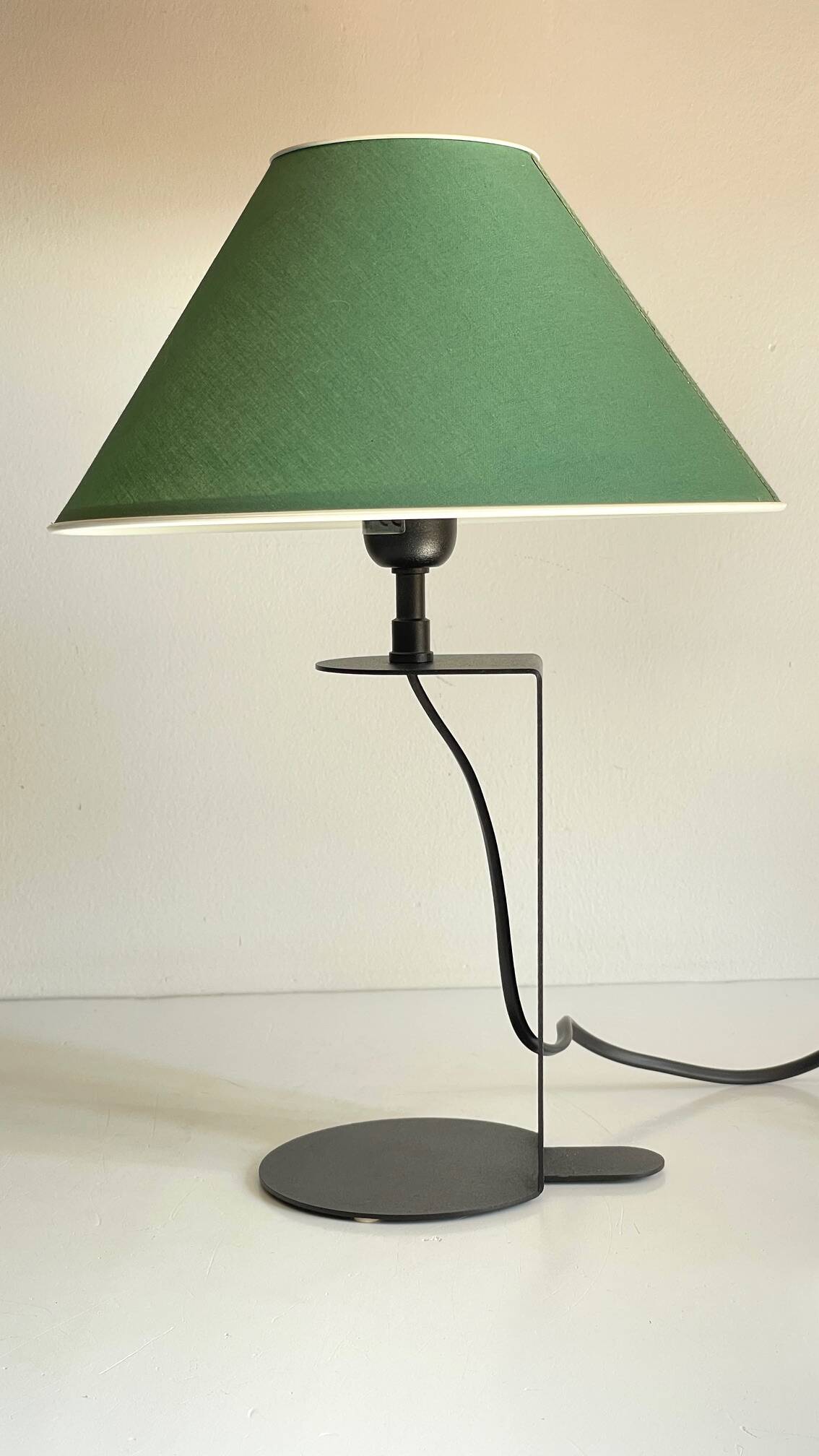 Steel and fabric lamp by madura