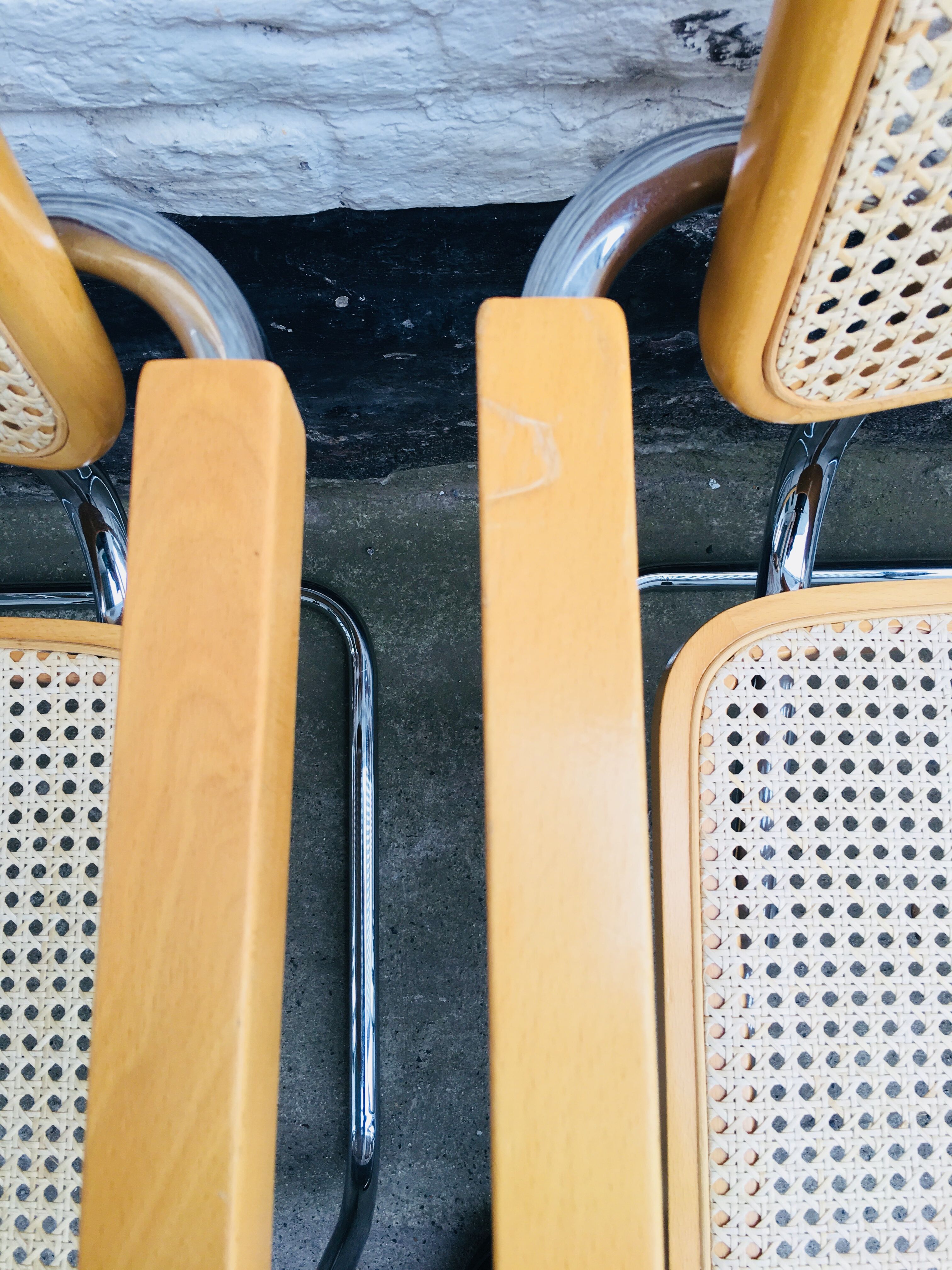 9 chairs model B64 design by Marcel Breuer