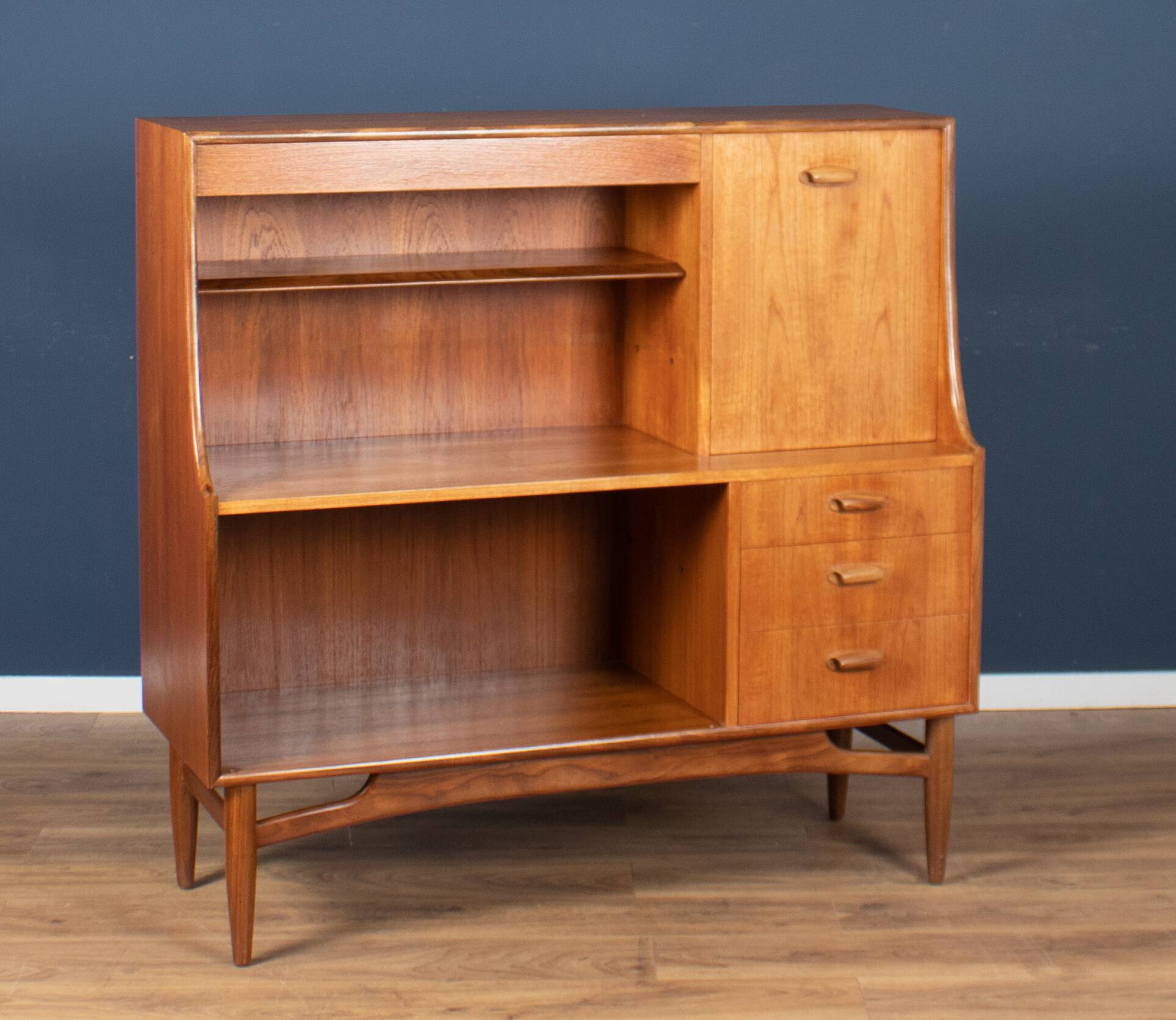 Retro Teak 1960s Long G Plan Scandi Mid Century High Sideboard