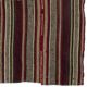 Vintage Tribal Turkish Kilim Rug with Colorful Pom Poms, Folk Art Wall Hanging