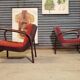 Pair of armchairs by Karel Kozelka and Antonin Kropacek