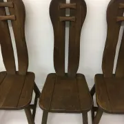 Set of 4 Belgian brutalist dining chairs from De Puydt, 1970s