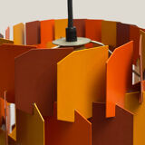 Facet-pop Hanging lamp by Louis Weisdorf for Lyfa Denmark - 1960s