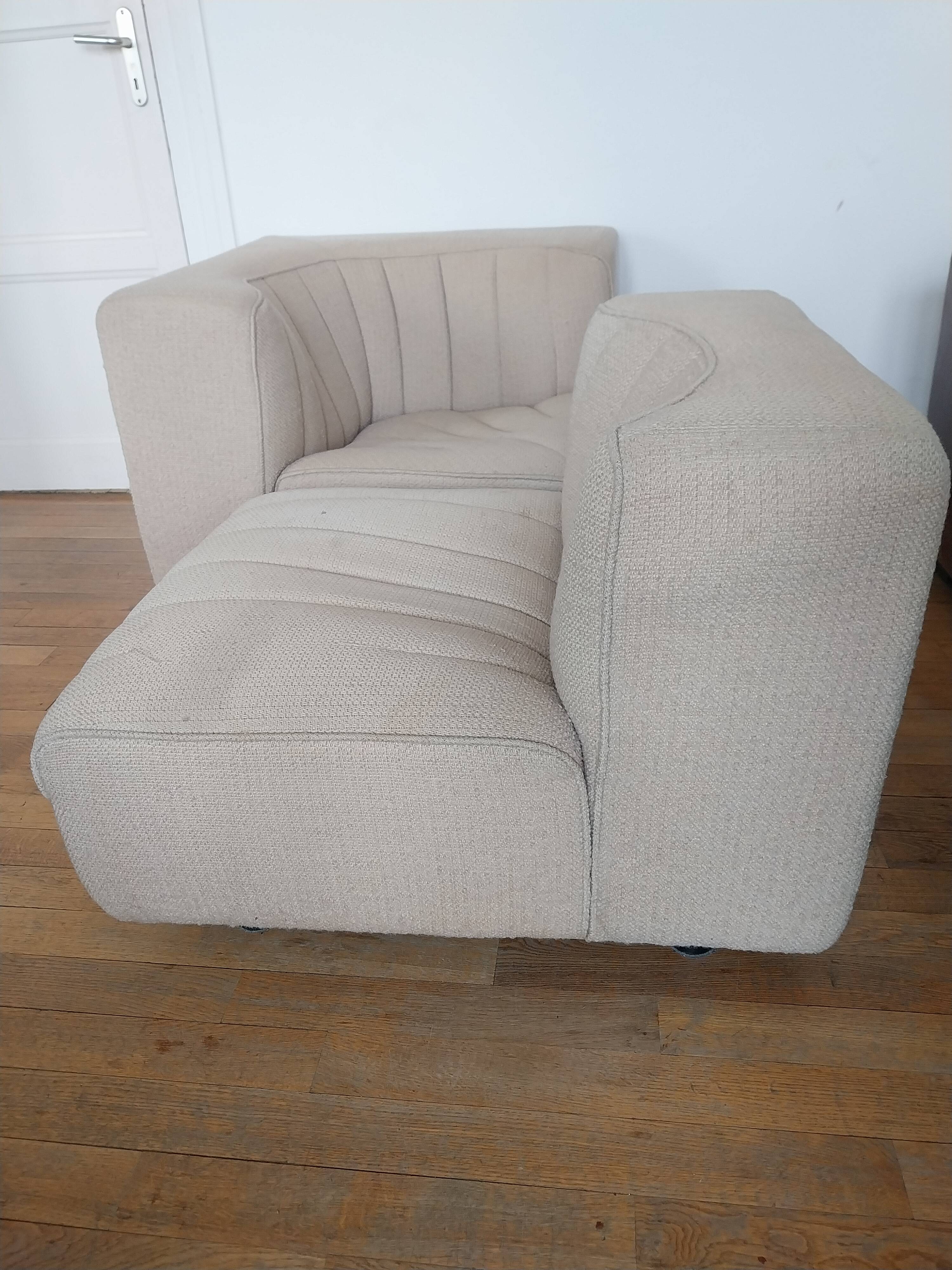 Pair of Novemila armchairs Tito Agnoli for international furniture 70s