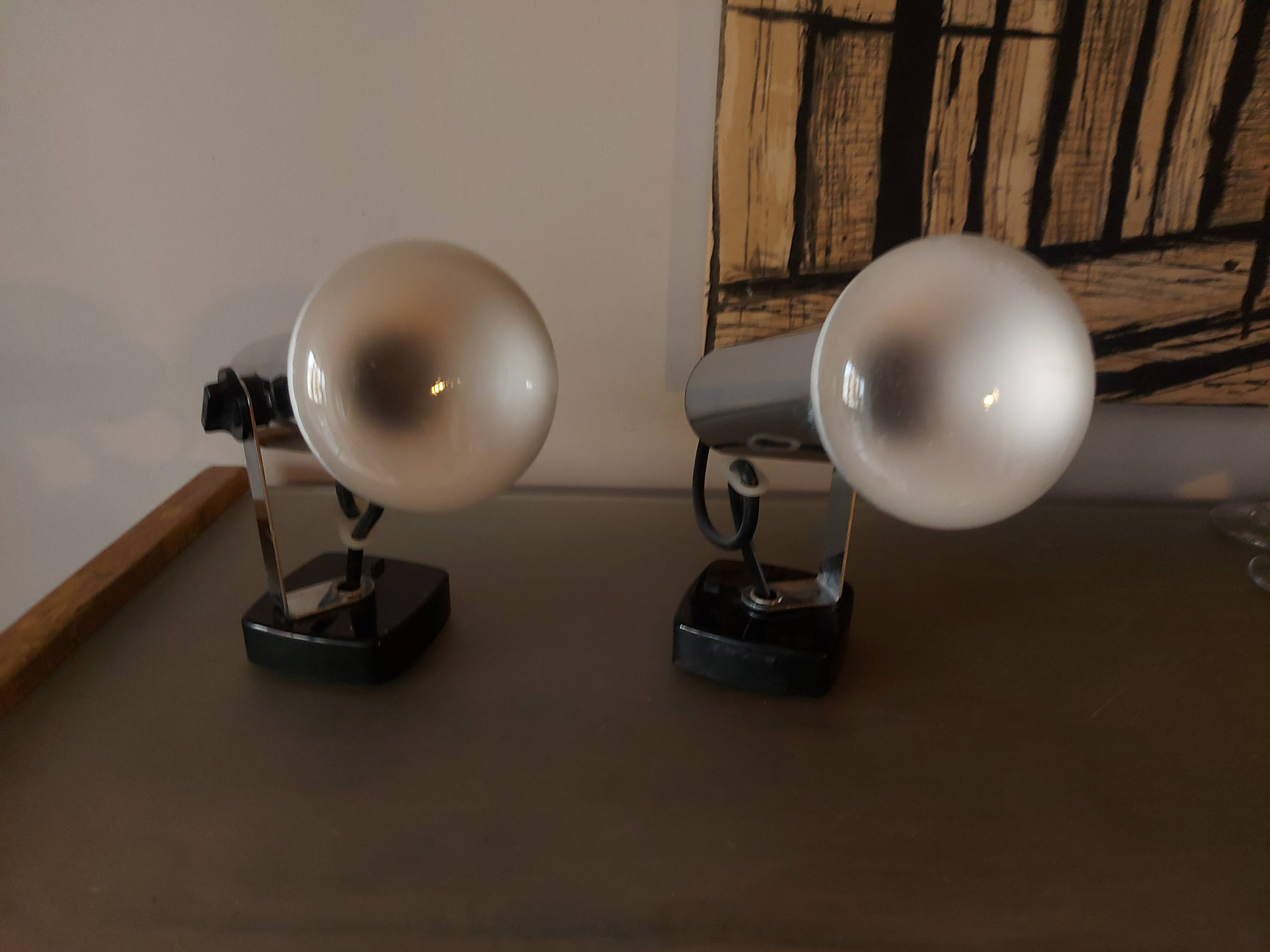 Two vintage Targetti spotlights