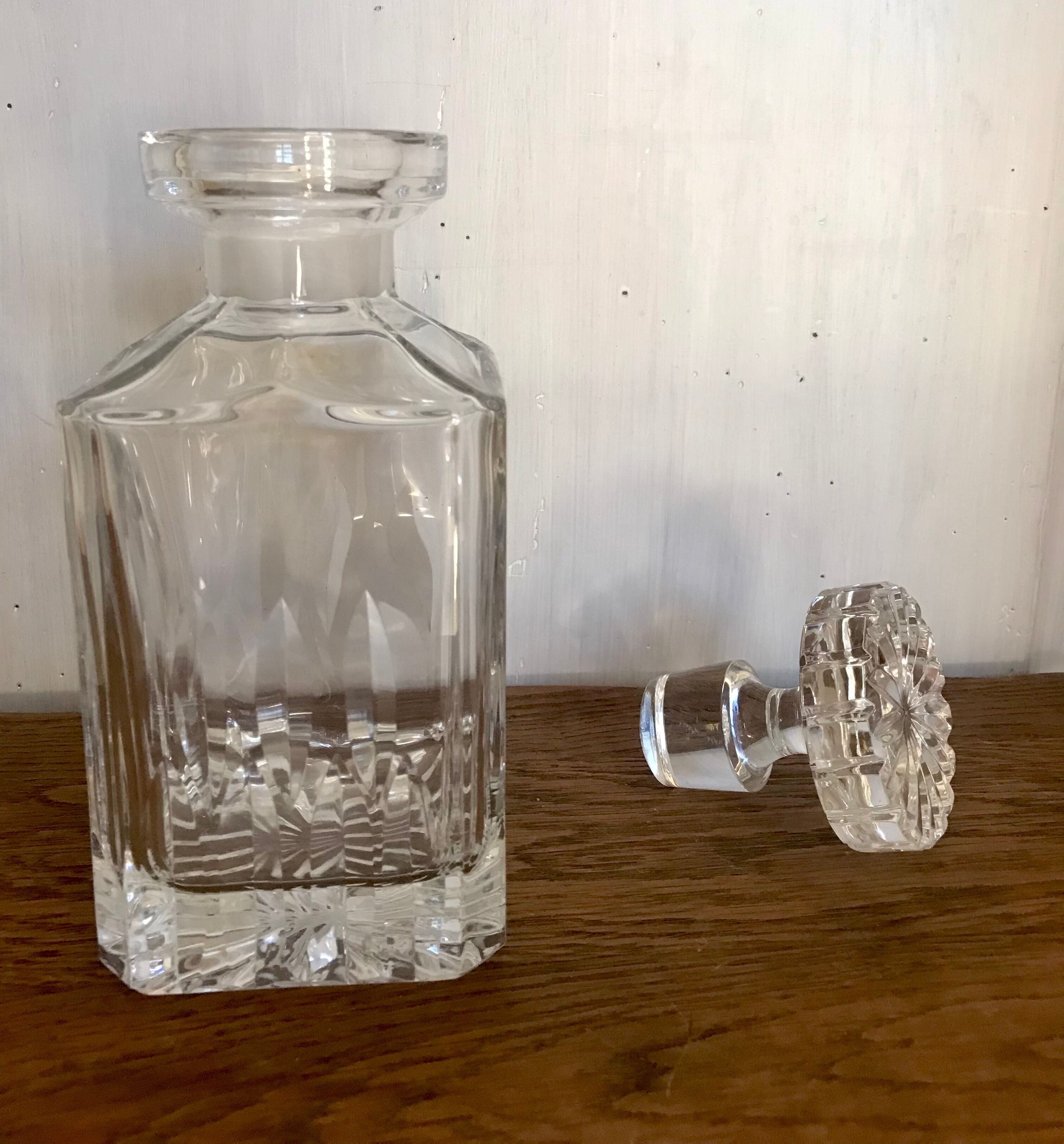 Crystal whiskey carafe