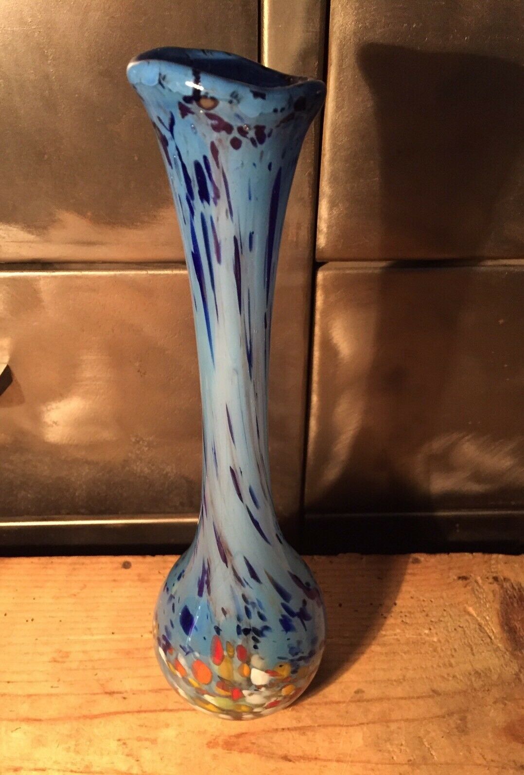 Soliflore vase in blown glass
