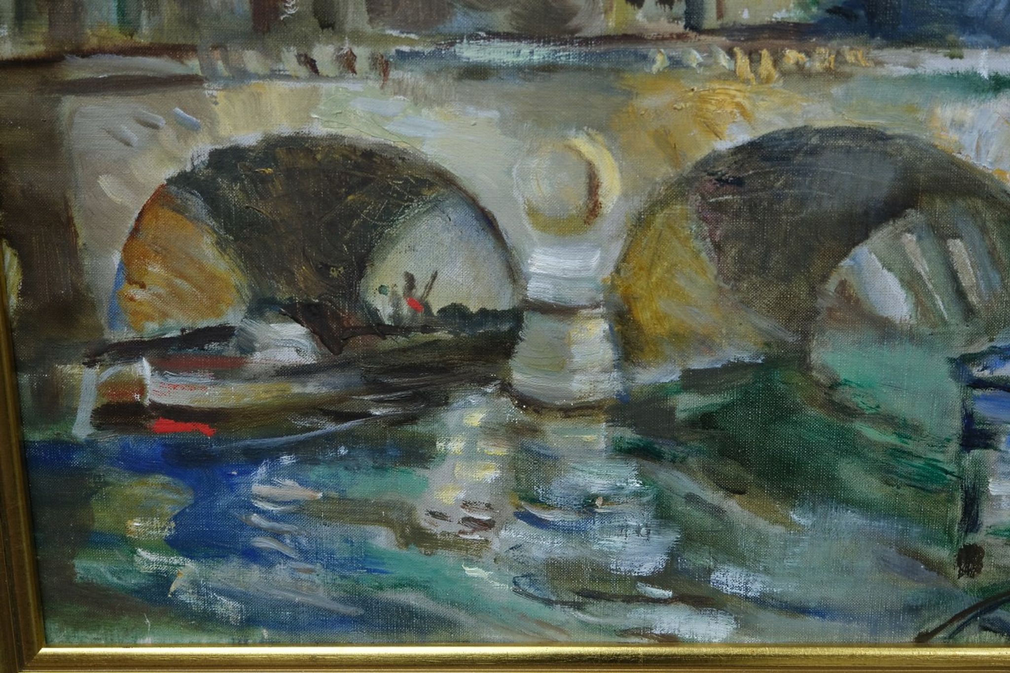 Jules Schyl (1893-1977), Swedish Modern Painting, 1960s, Oil on Canvas, Framed