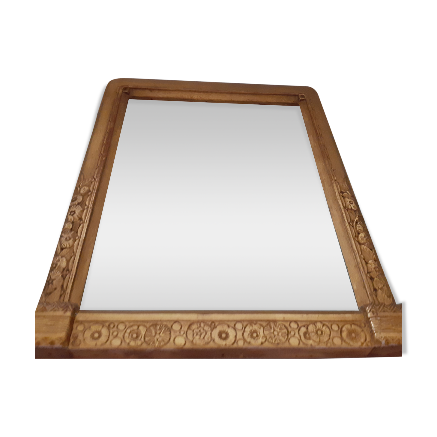Golden Art Deco frame with fine gold