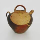 Old goat, jug, gargoulette, sandstone water pitcher. nineteenth century