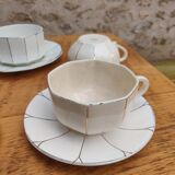 Set of earthenware cups