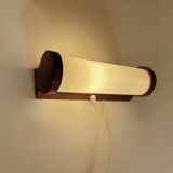 Art Deco Wood Glass Wall Light Bedside
