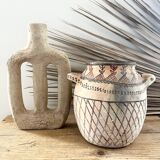 White terracotta pottery