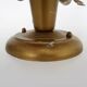 Vintage ceiling light in gold metal with foliage decoration. 6-light ceiling light.