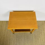 Scandinavian folding teak games table