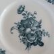 Three plates earth of iron Bouquet of roses Creil Montereau?