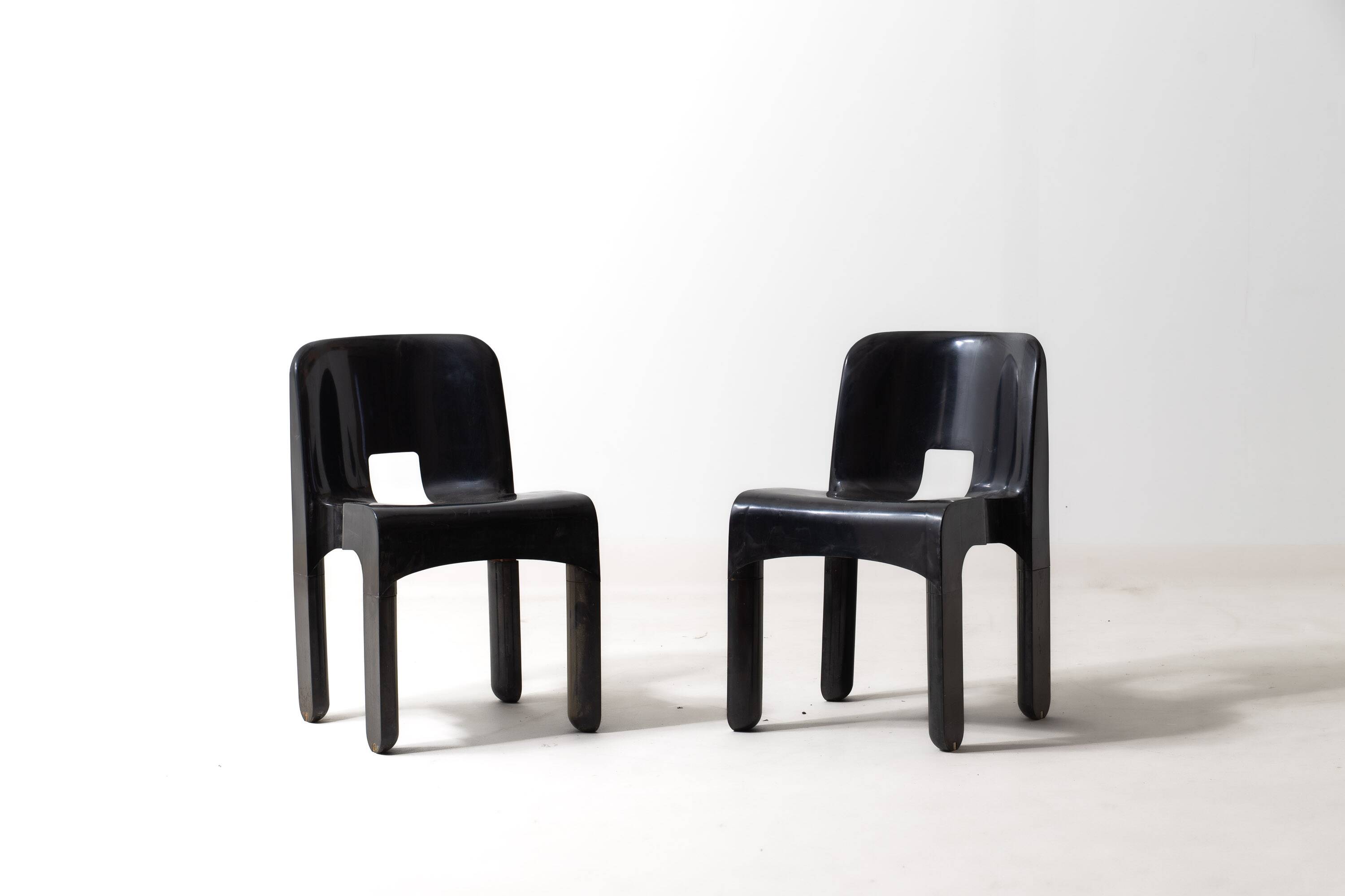 Ensemble de 6 chaises 'Universale' par Joe Colombo