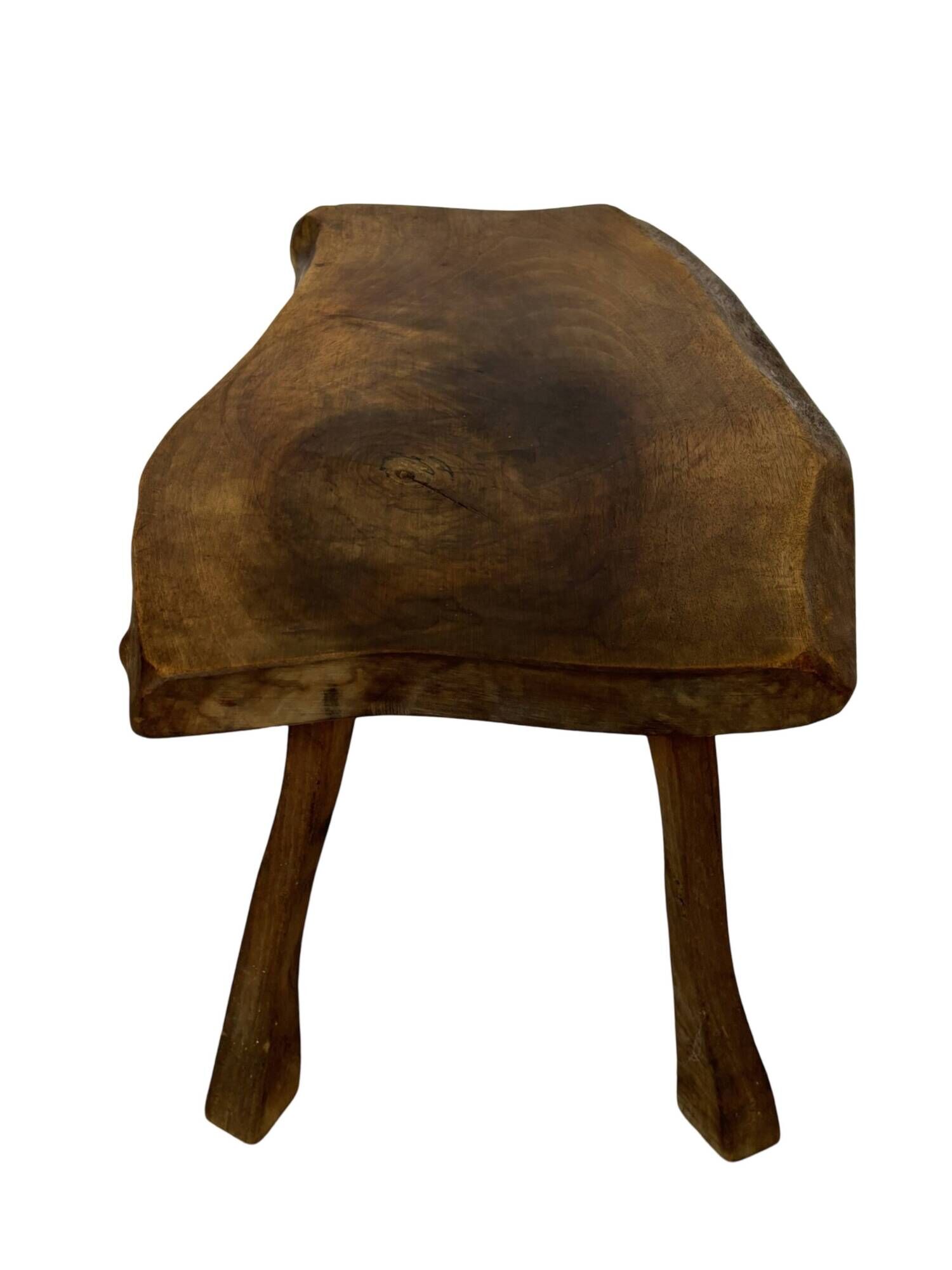 Vintage wooden side table natural design small table
