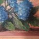 Tableau signé bouquet d'hortensia années 30/40