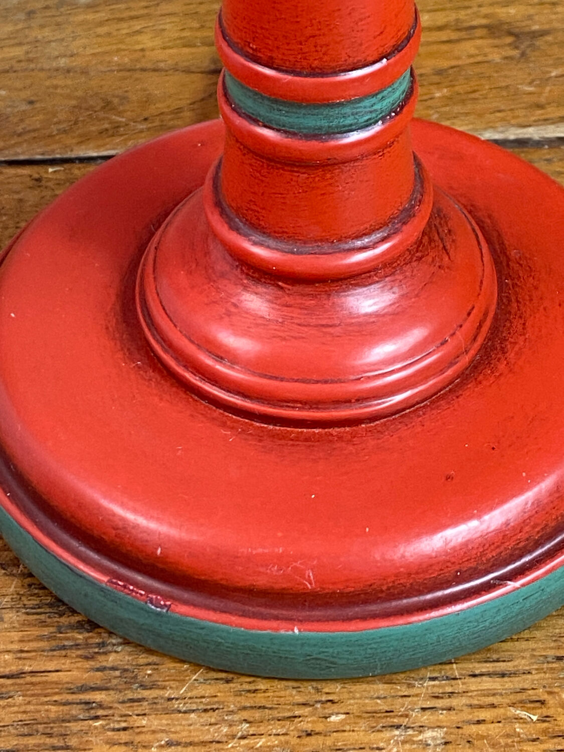 Bamboo-style wooden lamp