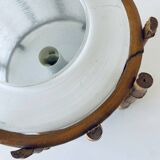 Bamboo and glass lamp