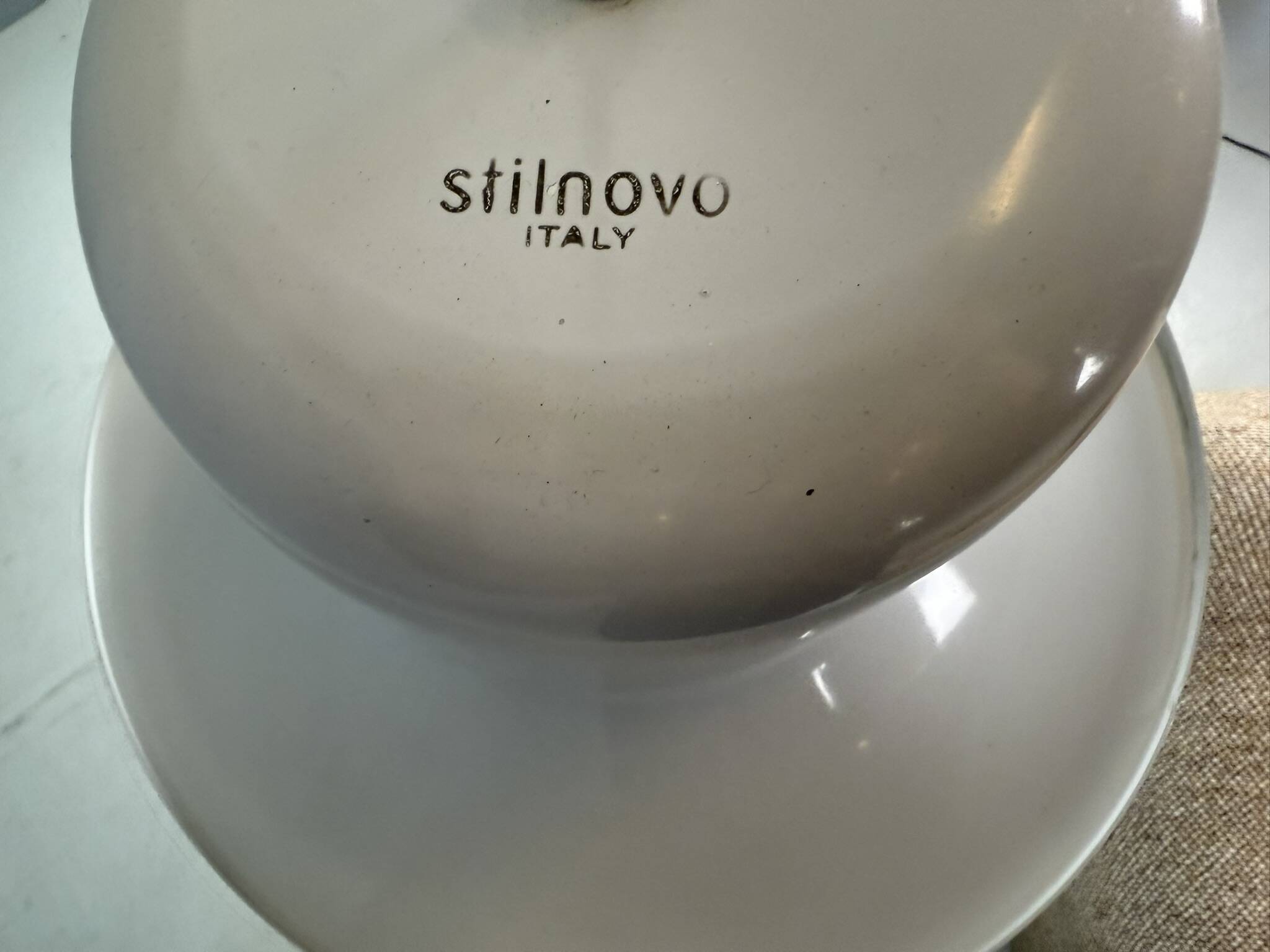 White 'Campana' hanging lamp by Joe Colombo for Stilnovo, Italy 1970s