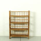 Bamboo Folding Campaign Shelves, France 1920s