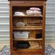 Large antique wardrobe in solid walnut