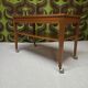 Teak serving table with casters, 1970s