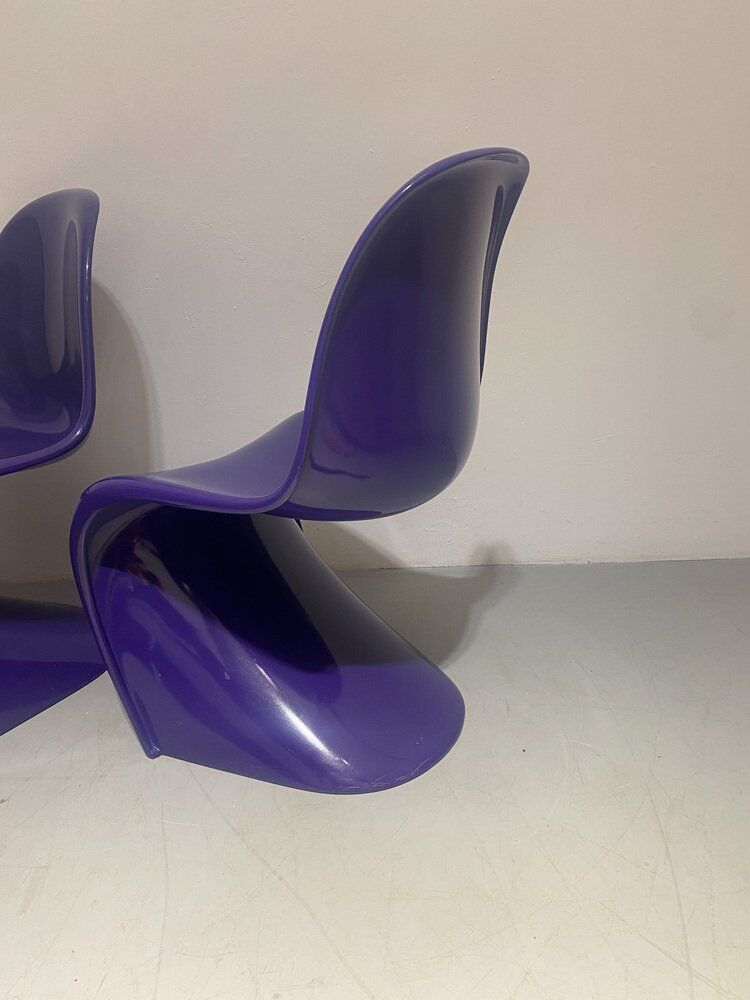 Vintage chair in purple by Verner Panton for Bayer, 1960s