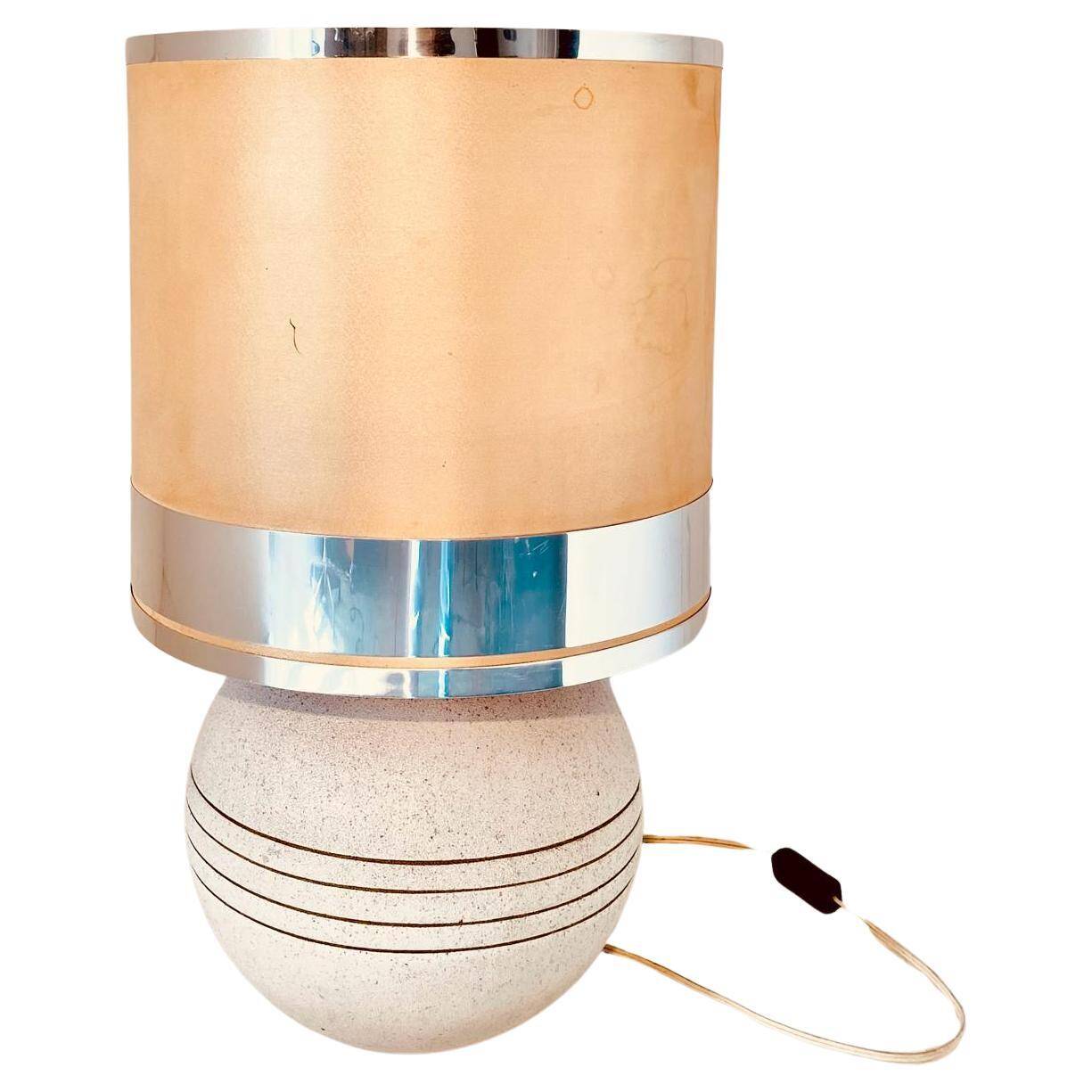 Ceramic table lamp, Italy 1970s