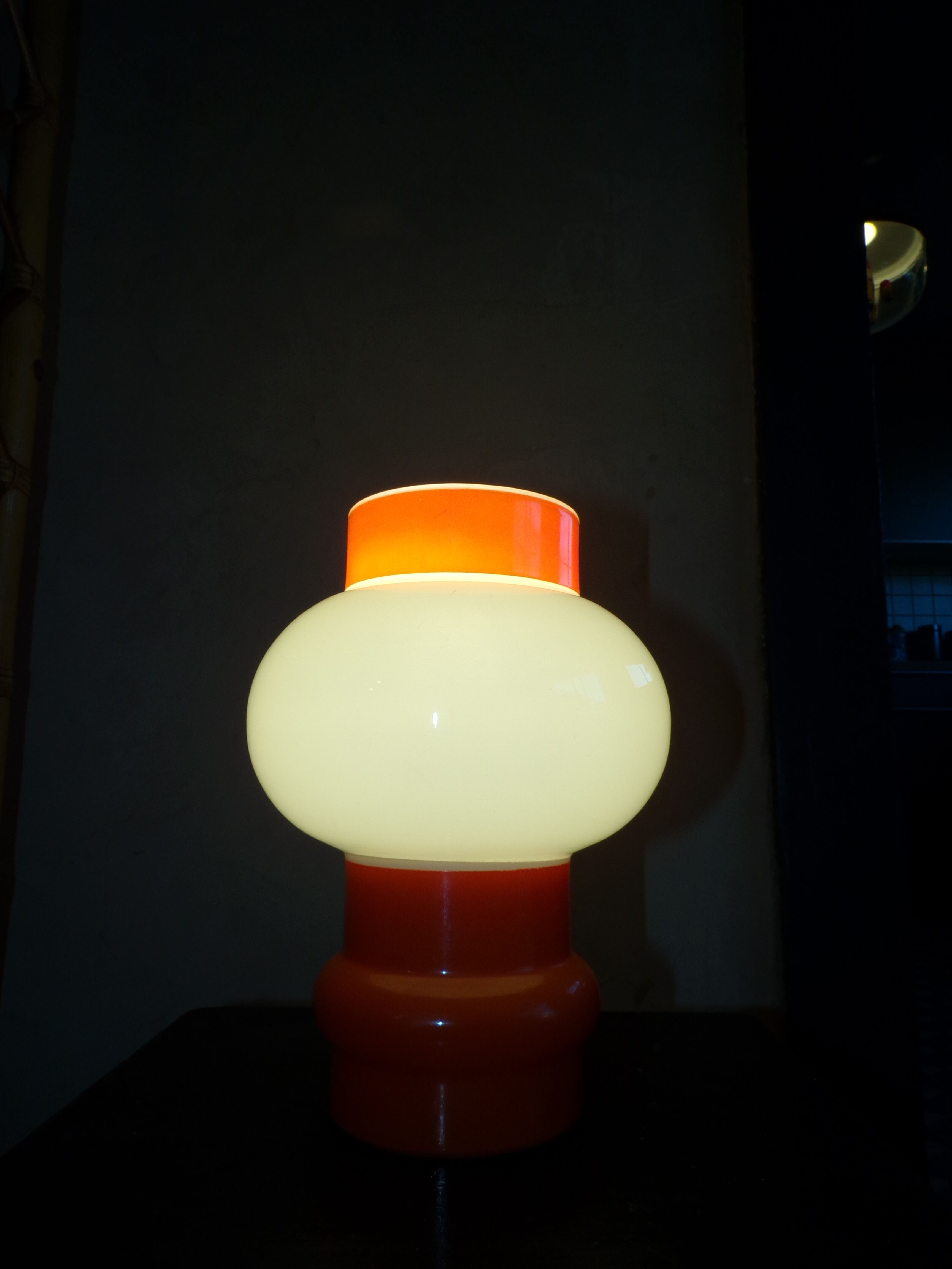 Opaline table lamp 1970