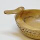 Scandinavian Duck Shaped Carved Wooden Bowl Folk Art