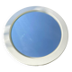 Miroir rond blanc en plastique vintage