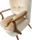 Vintage beige cocktail armchair / armchair / single armchair with armrests