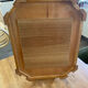 Large service tray in wood marquetry