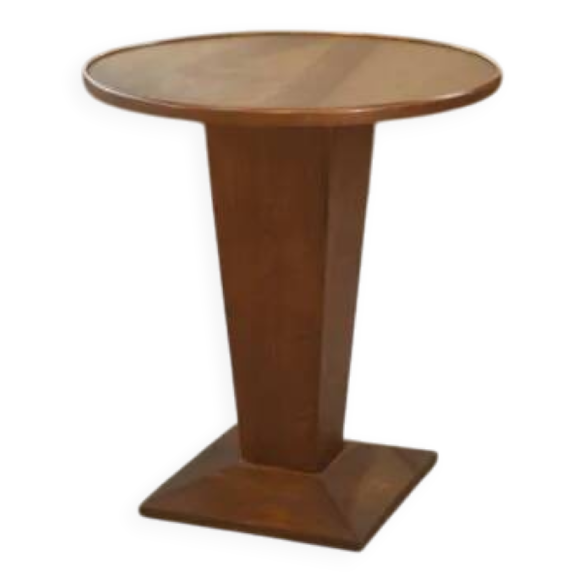 Guéridon en placage de sapelli art déco 1940’s