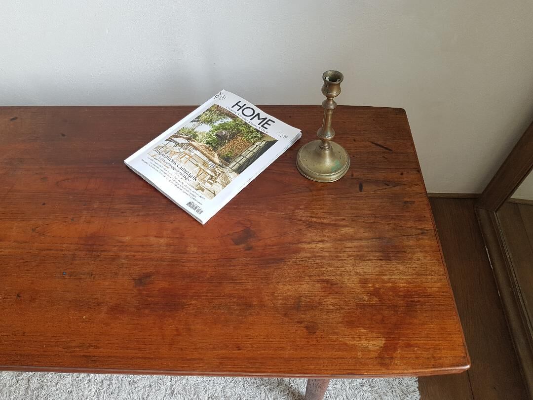 Scandinavian coffee table circa 1960 - by F. Ohlsson in teak (model Sesam, brand Tingstrom)