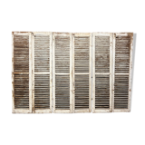 Shutter set in patinated old oak