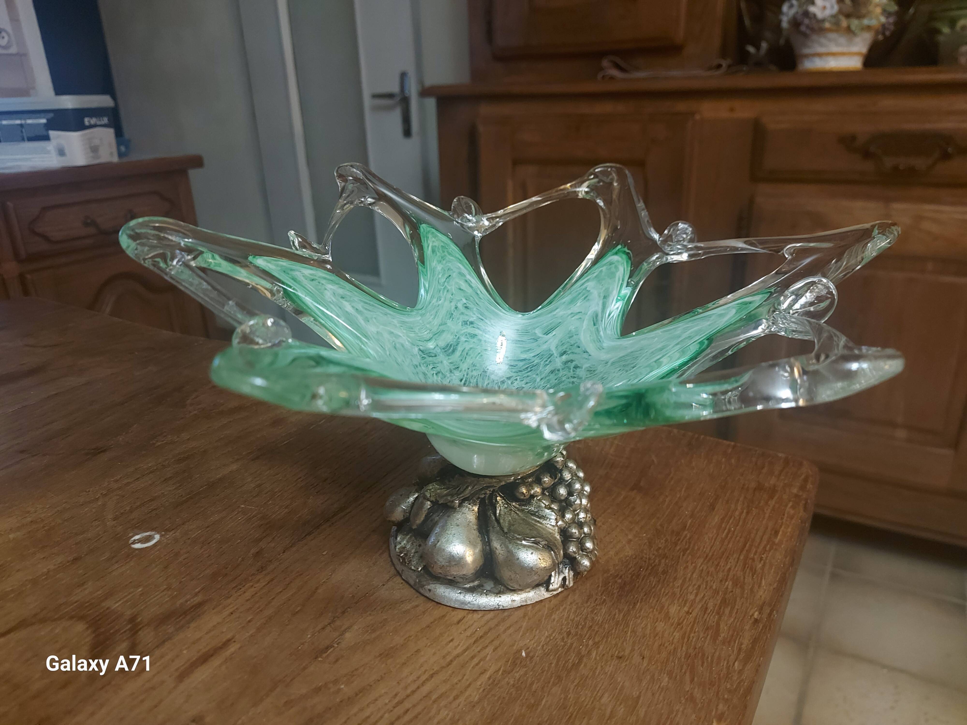 Coupe vintage en verre soufflé Murano