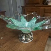 Vintage Murano blown glass coupe
