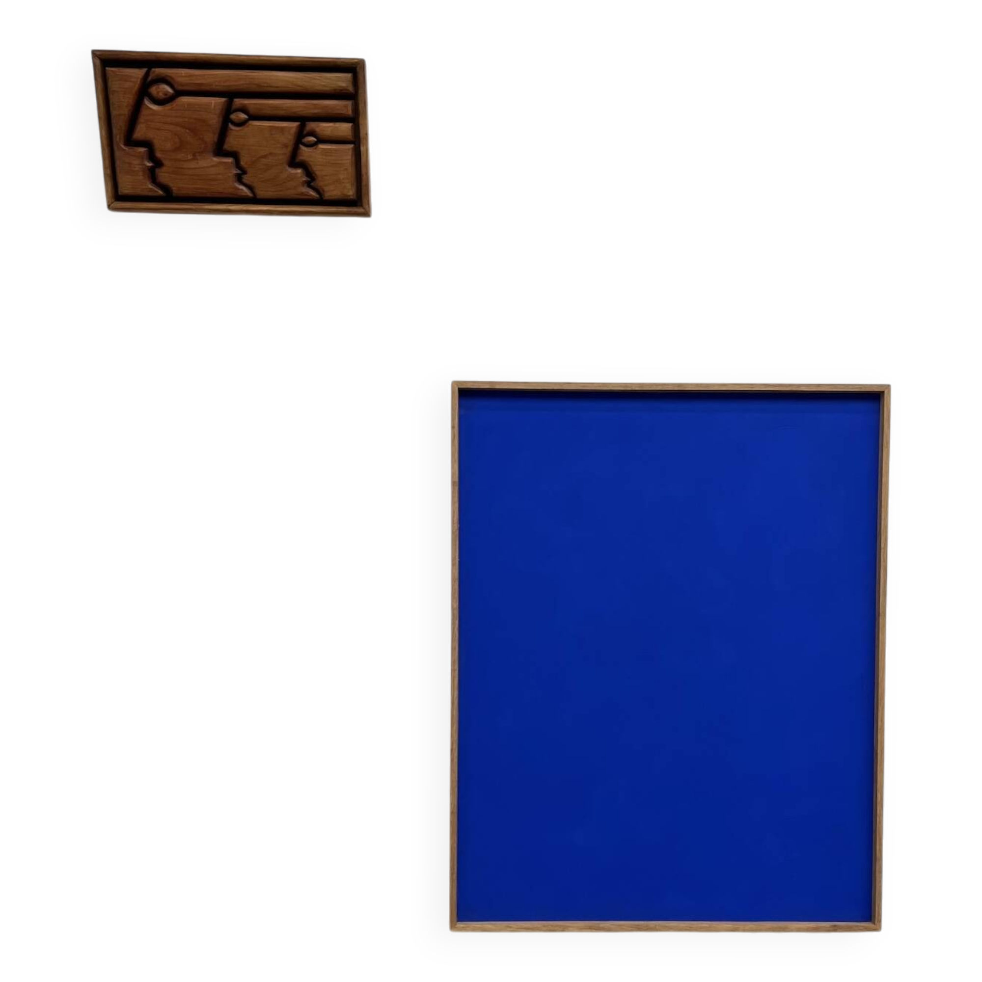 Large Klein blue painting